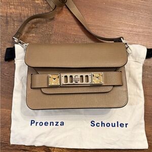 Proenza Schouler Linosa Mini PS11 Classic Shoulder Bag in Light Taupe